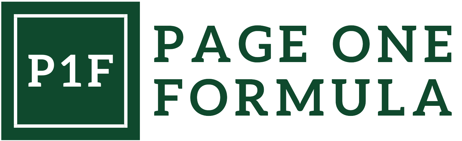Page One Formula